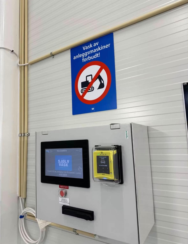 Betalingsterminal i hallen