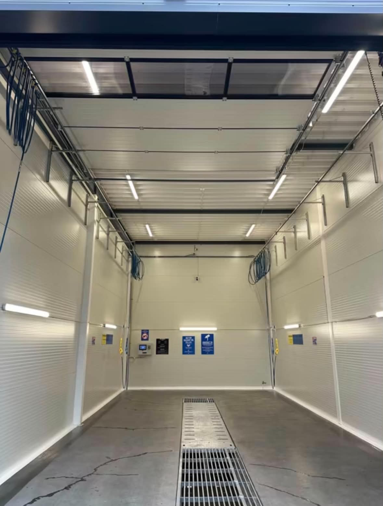 Vaskehallen sett innanfrå